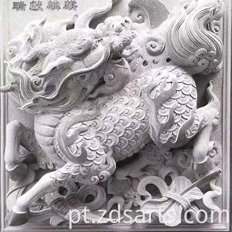 Customized Stone Carving Unicorn